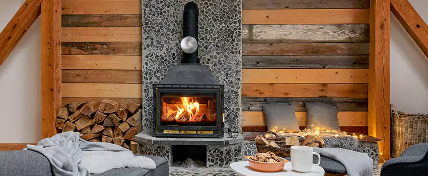 Thelin Hearth Products Direct Vent Gas Stove Fireplace Inspection in Bloomingdale, Florida